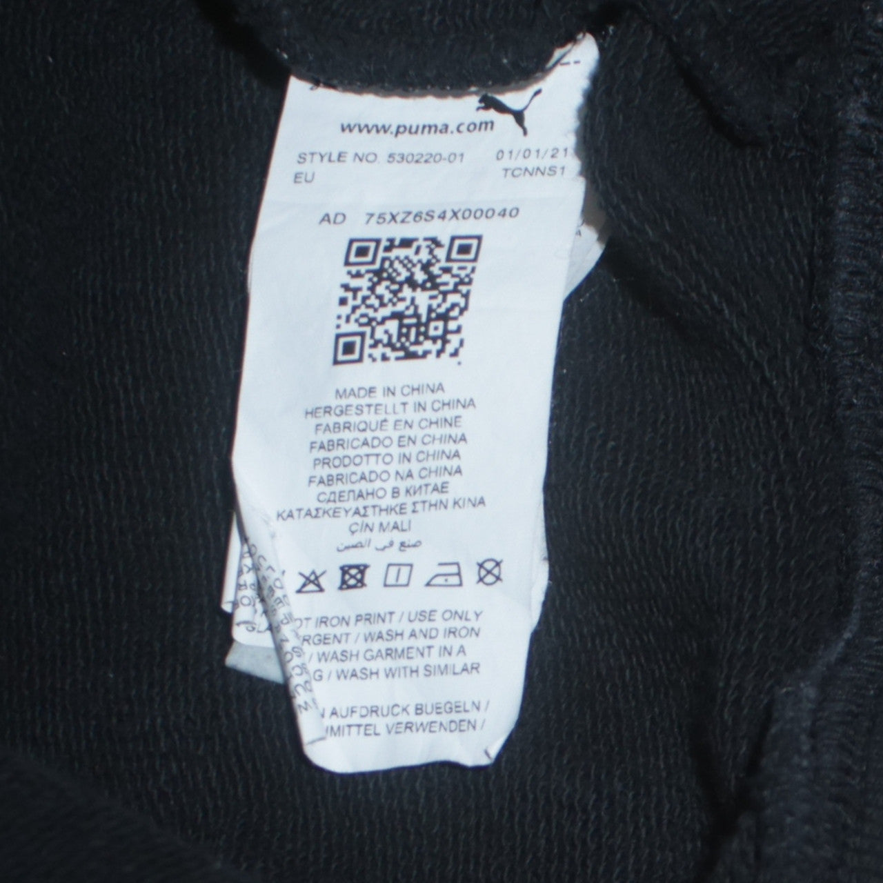 Puma x Tom and Jerry Black Graphic Pullover Hoodie Medium Womens