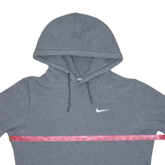 Nike Men's Grey Pullover Hoodie S Regular Fit Fleece Sportswear