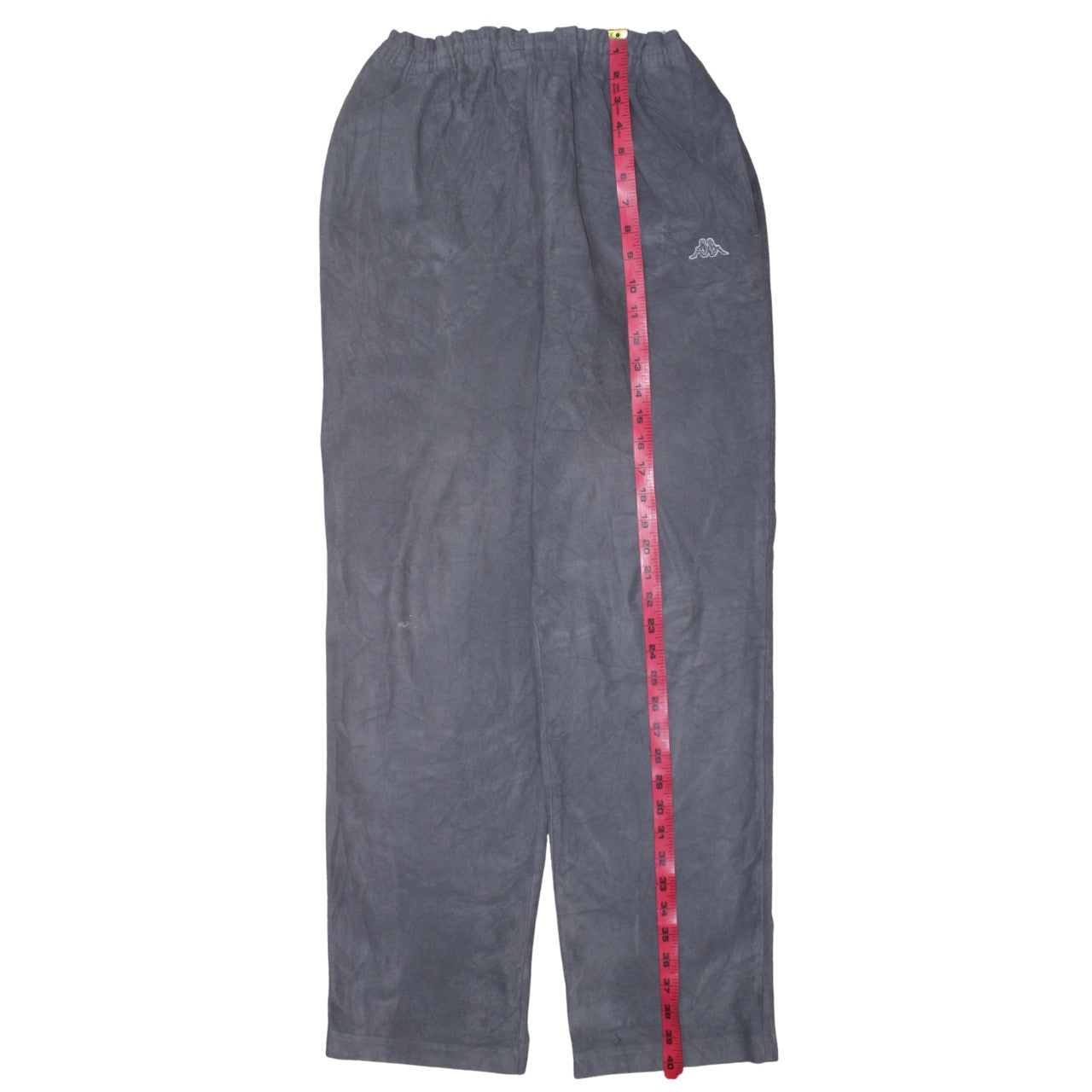 Kappa Men's Grey Sweatpants M Elastic Waist Straight Leg