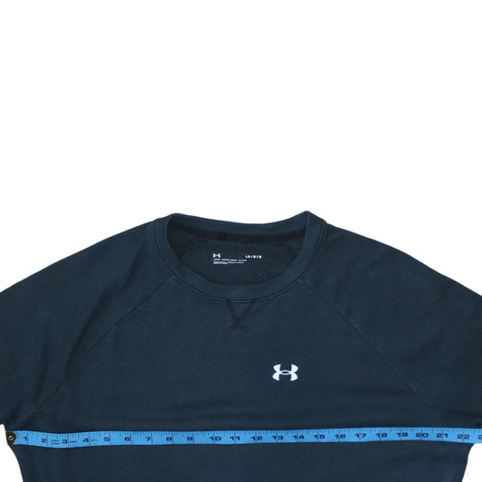Under Armour Men's Black Crew Neck Fleece Sweatshirt L