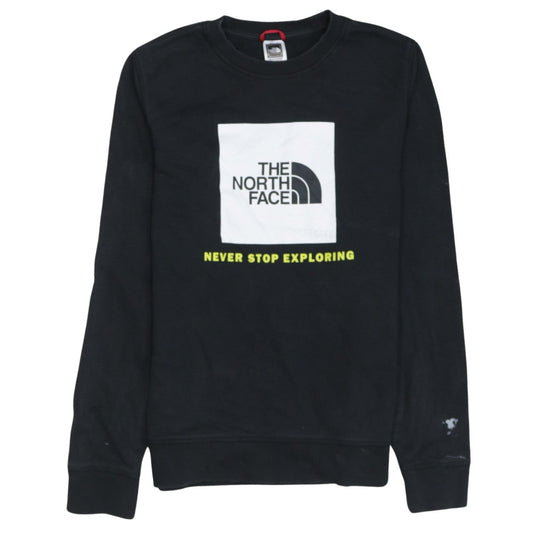 The North Face Boys Black XL Pullover Crew Neck Graphic Sweatshirt