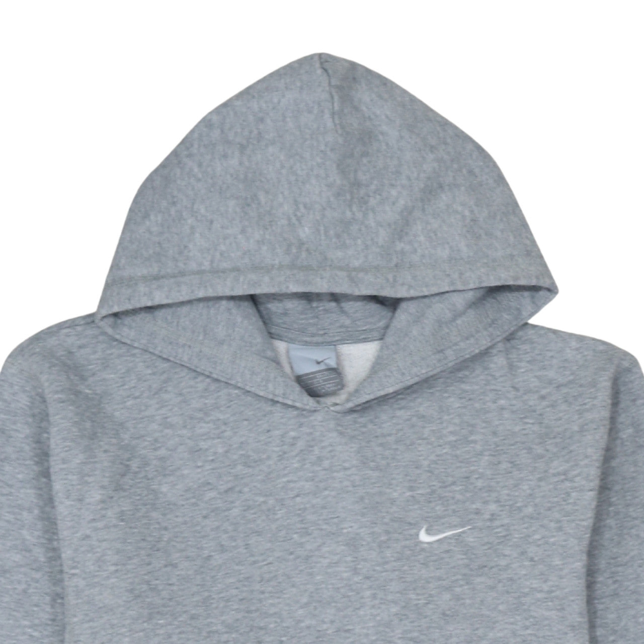 Nike Boys Grey Fleece Pullover Hoodie Size 13-14 Years Regular Fit