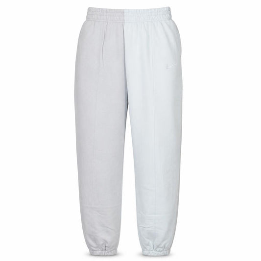 Nike Women Beige & White Colourblock Fleece Joggers Size S