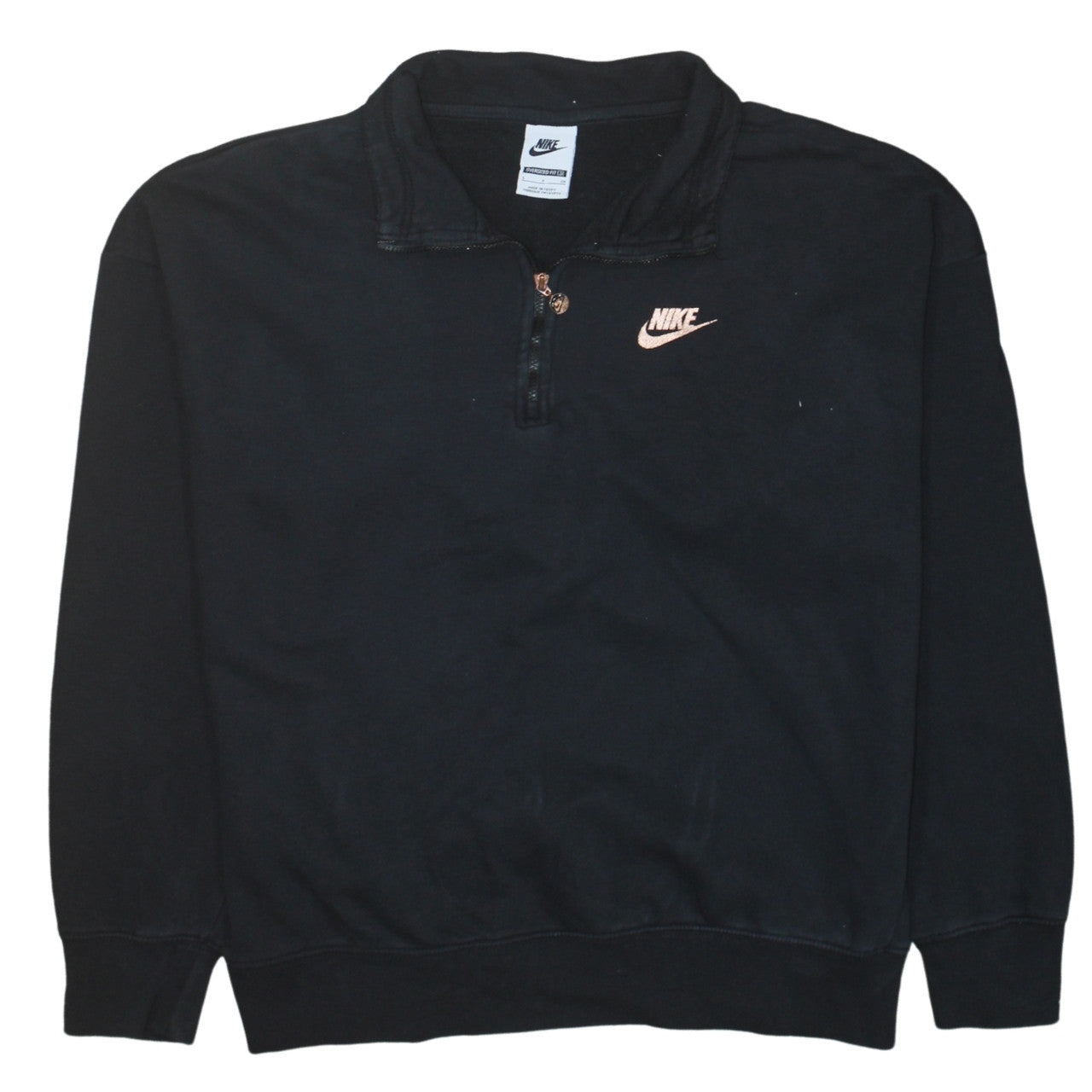 Nike Women's Black 1/4 Zip Oversized Sweatshirt Size S