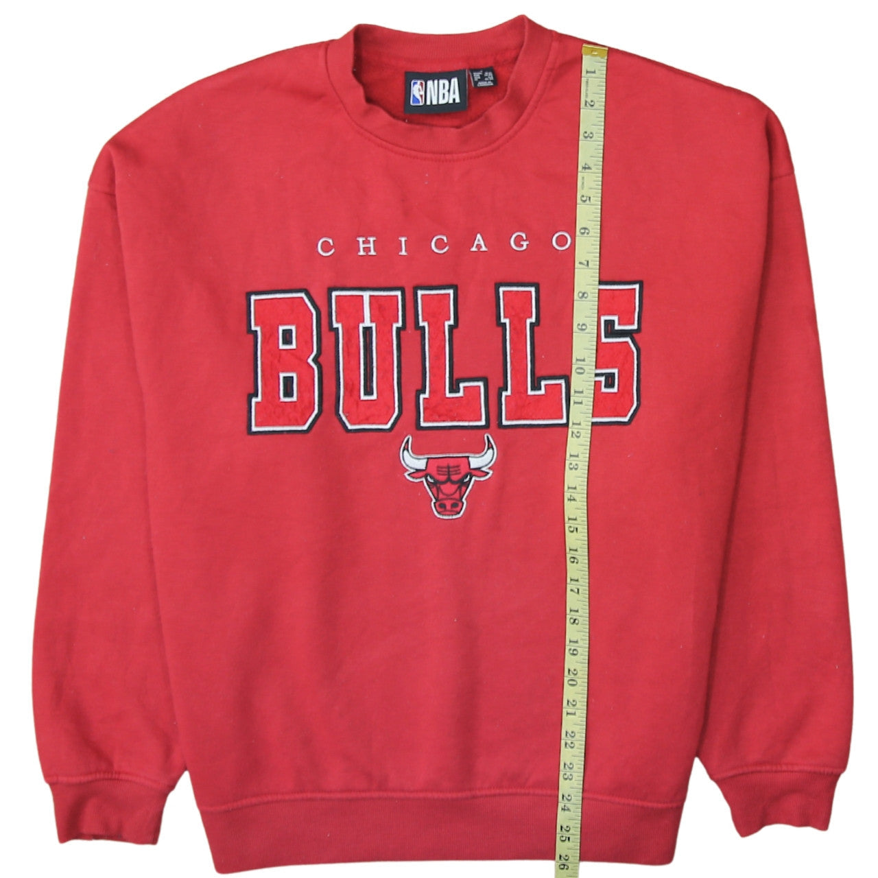 NBA Chicago Bulls Red Sweatshirt Women S Pullover Crew Neck Style