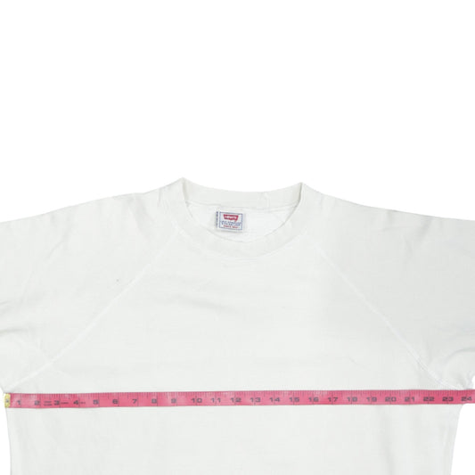 Levi's Men's White Crew Neck Pullover Sweatshirt Size L
