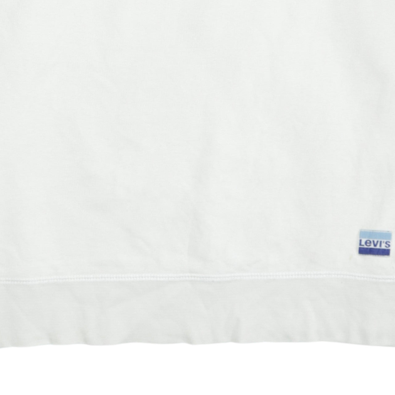 Levi's Men's White Crew Neck Pullover Sweatshirt Size L