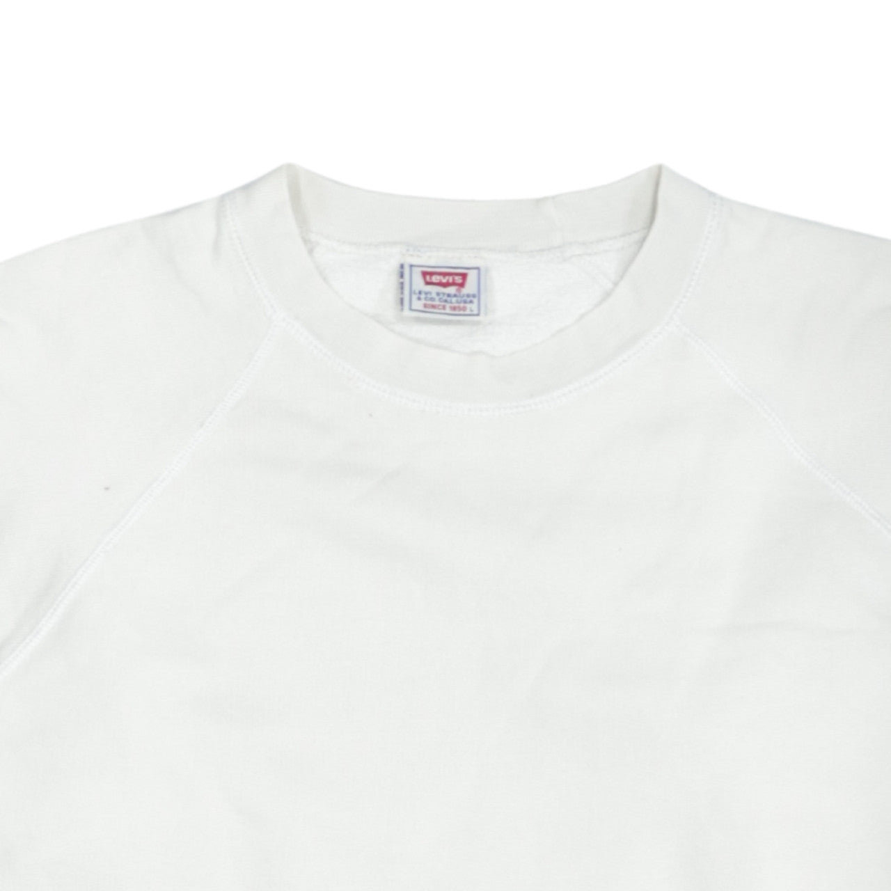 Levi's Men's White Crew Neck Pullover Sweatshirt Size L