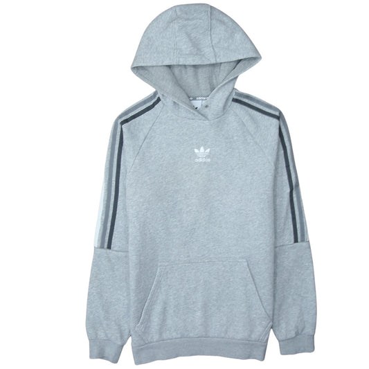 Adidas Mens Grey Pullover Hoodie Small Regular Fit Fleece