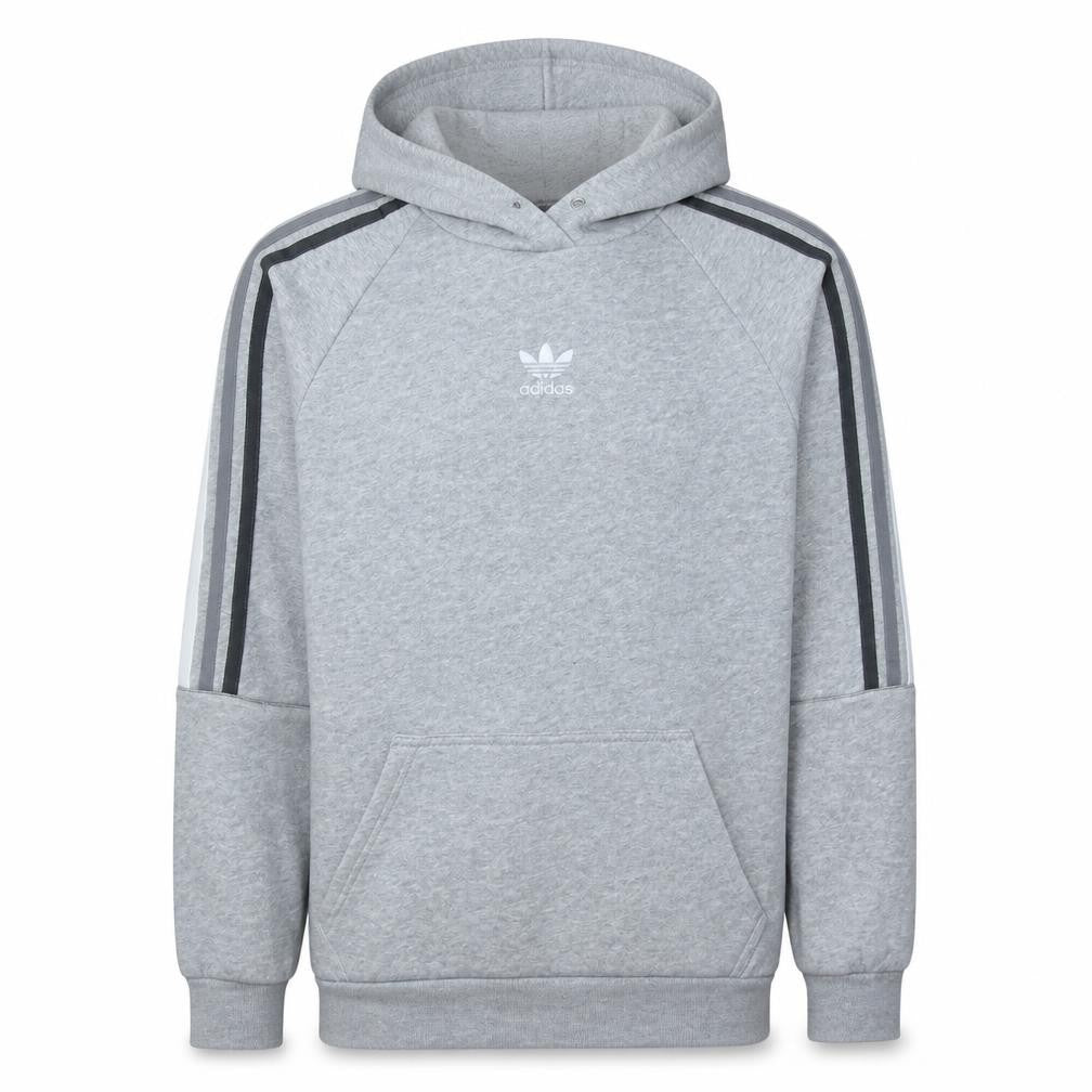Adidas Mens Grey Pullover Hoodie Small Regular Fit Fleece