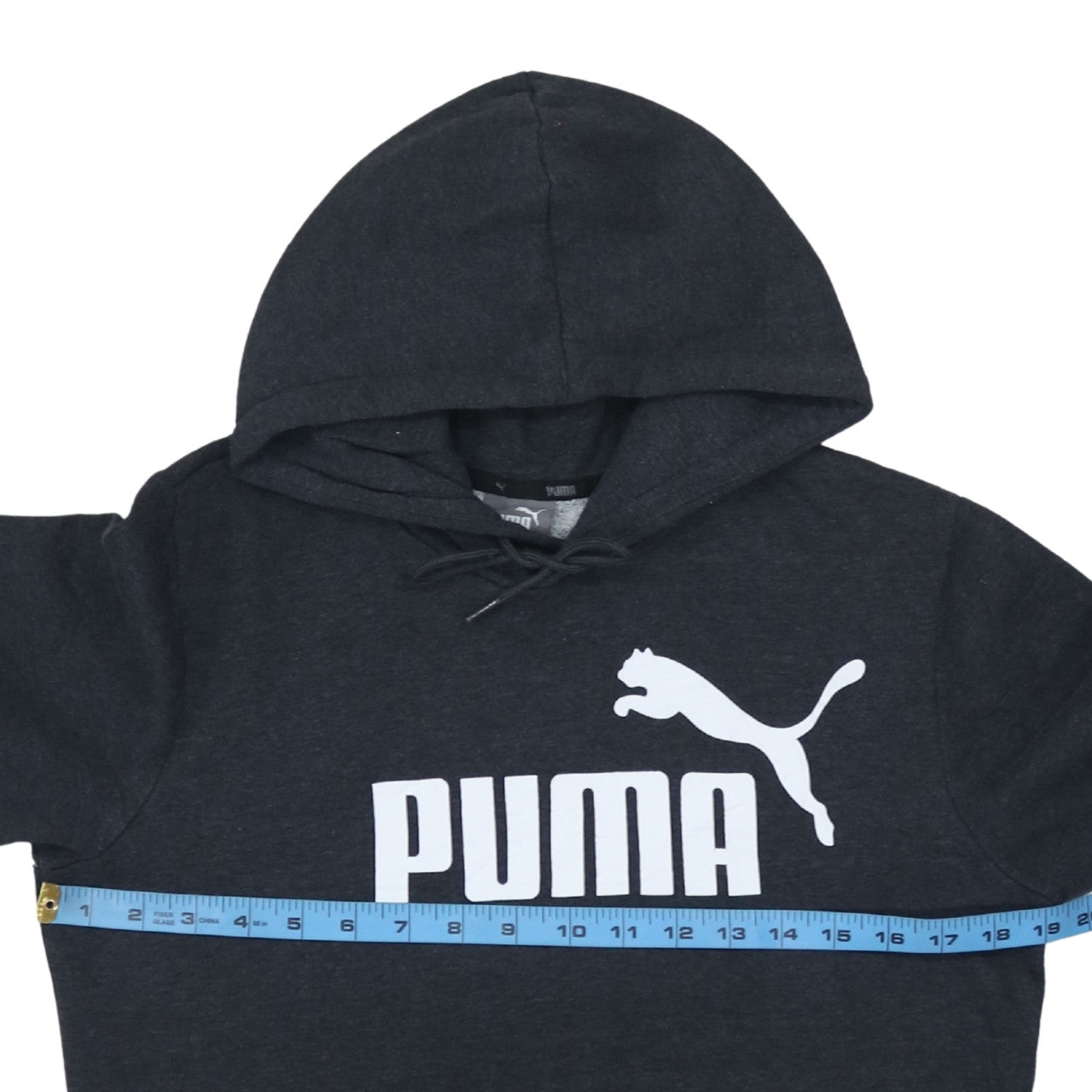 Puma Men's Black Pullover Hoodie Sweatshirt Size M Fleece Lined Casual
