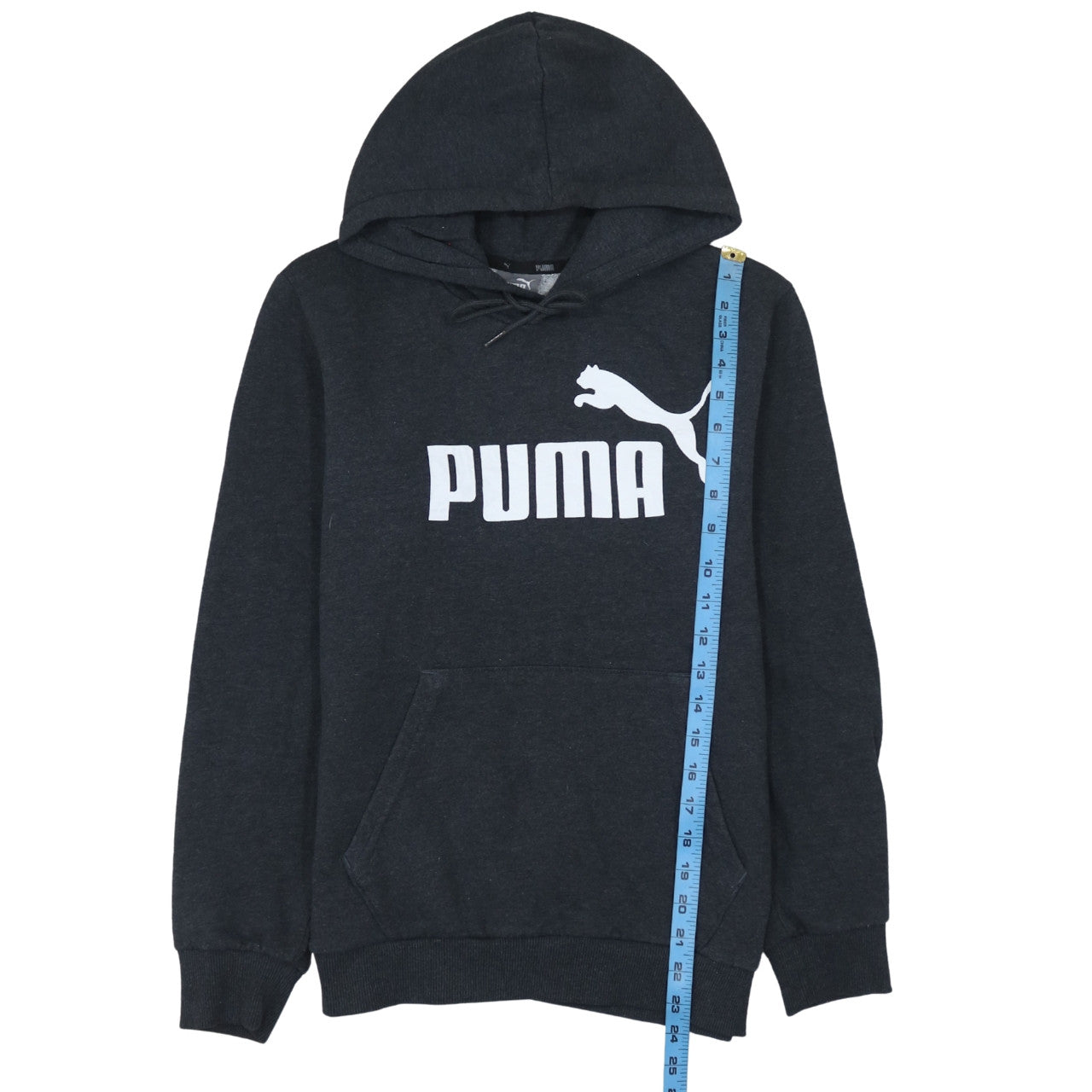 Puma Men's Black Pullover Hoodie Sweatshirt Size M Fleece Lined Casual
