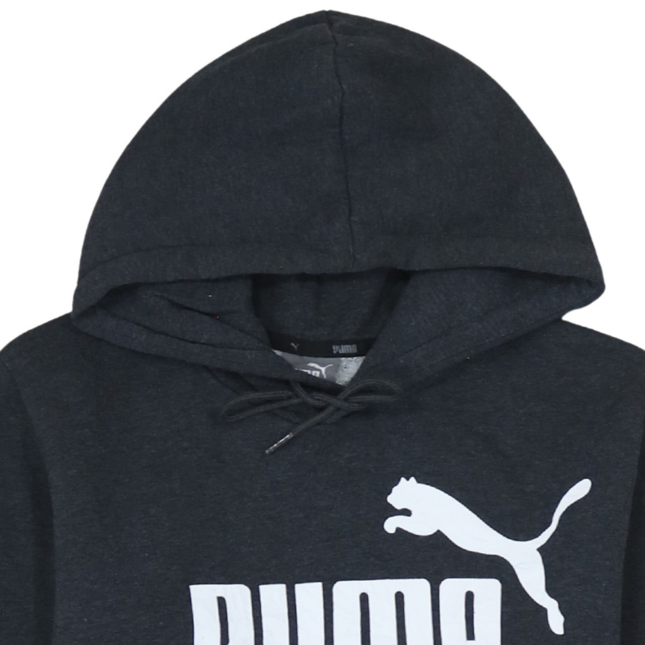 Puma Men's Black Pullover Hoodie Sweatshirt Size M Fleece Lined Casual