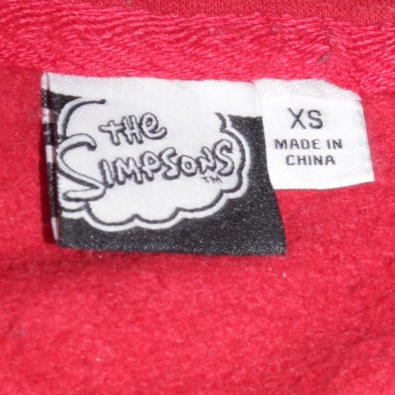 Primark The Simpsons Men's Red Pullover Hoodie XS Homer Graphic