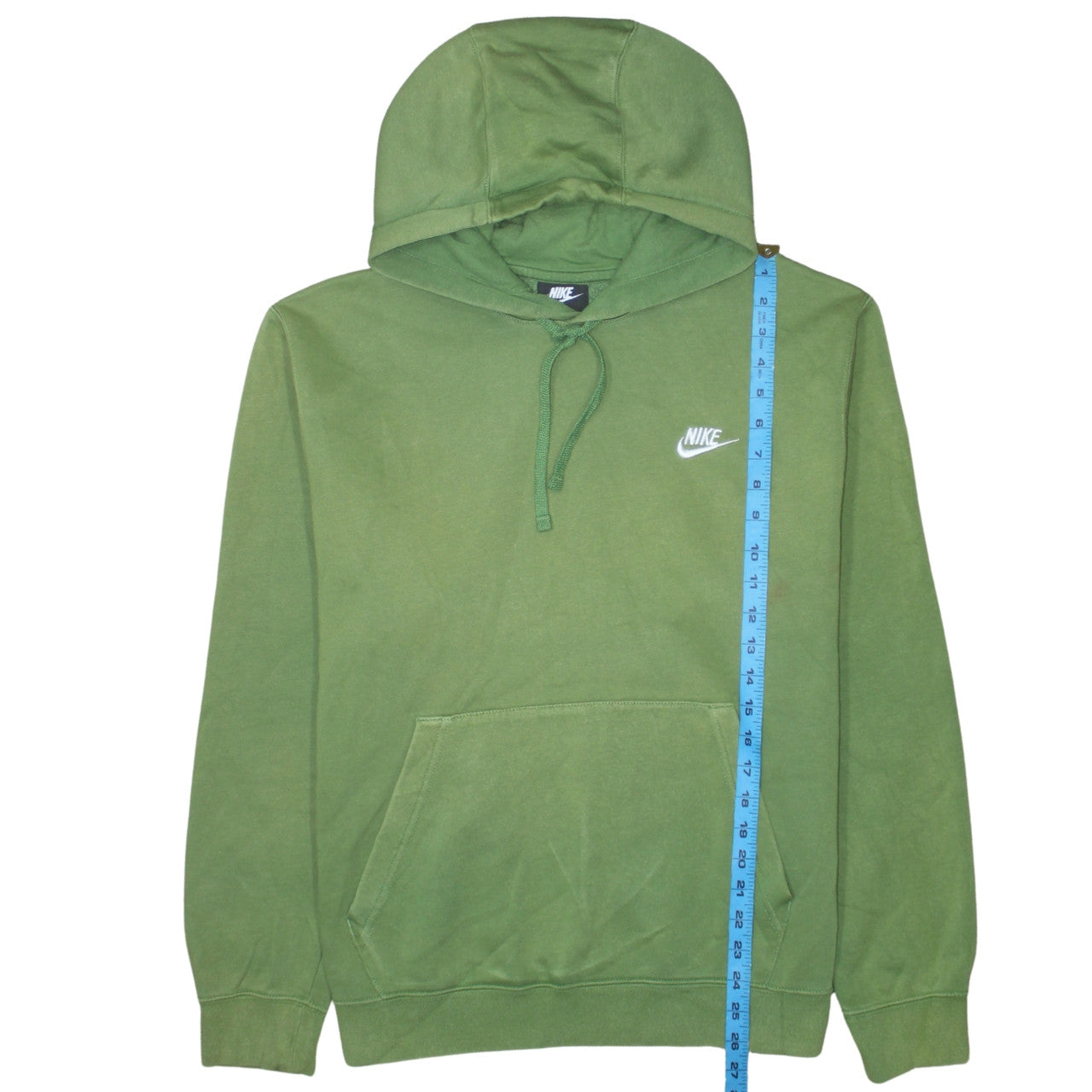 Nike Men's Green Pullover Hoodie M Logo Fleece Sportswear