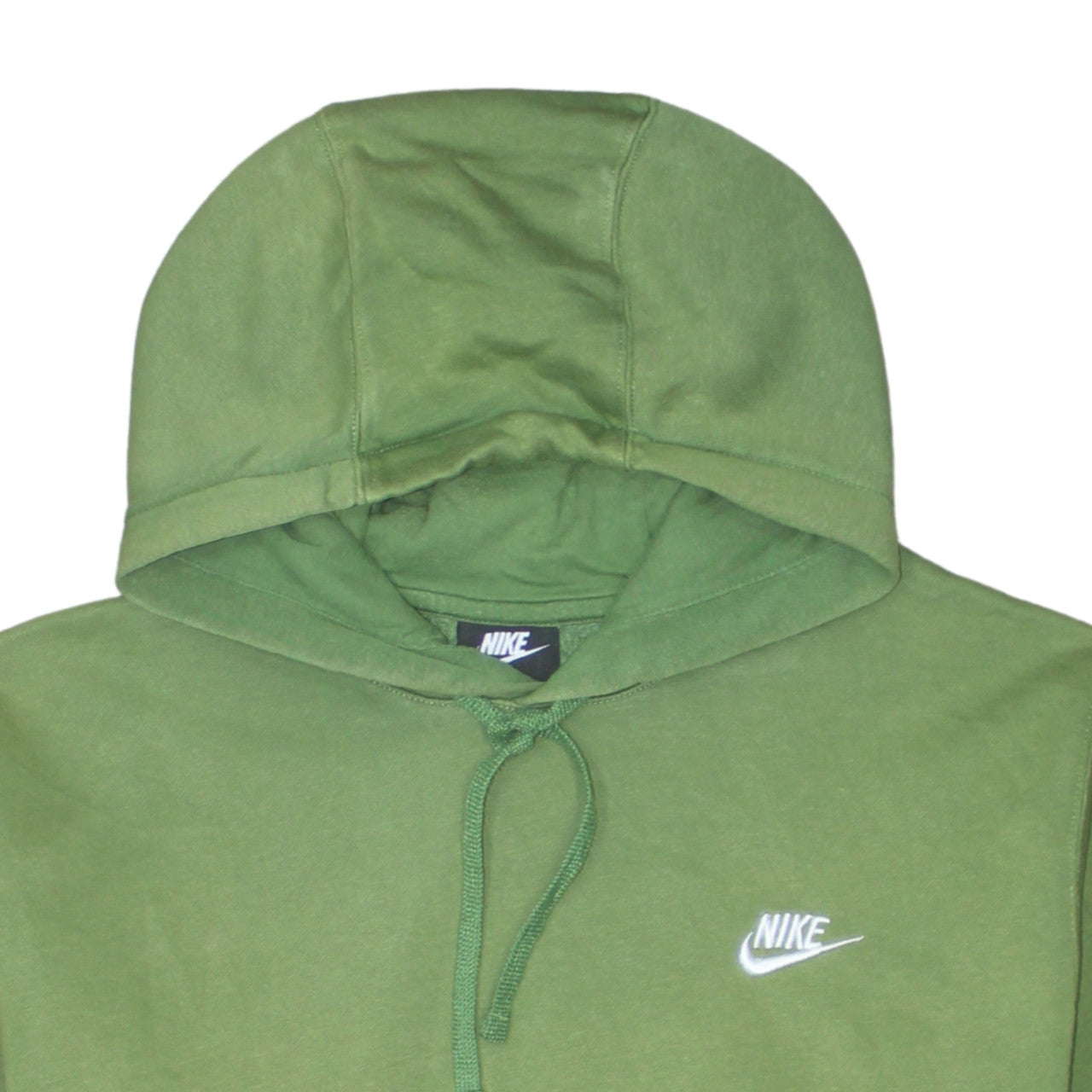 Nike Men's Green Pullover Hoodie M Logo Fleece Sportswear