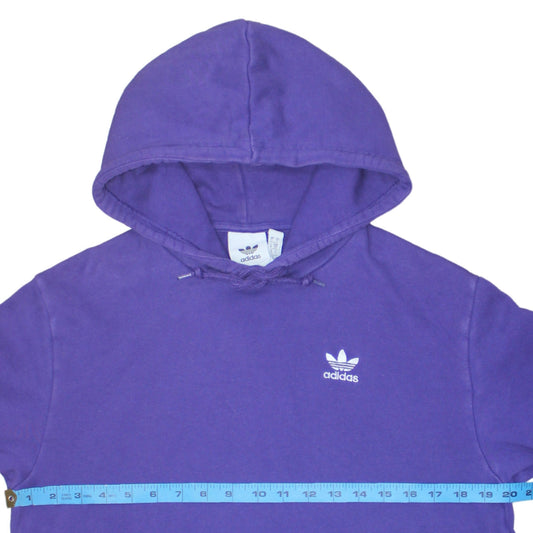 Adidas Men's Purple Pullover Hoodie Size S Regular Fit Logo Sportswear