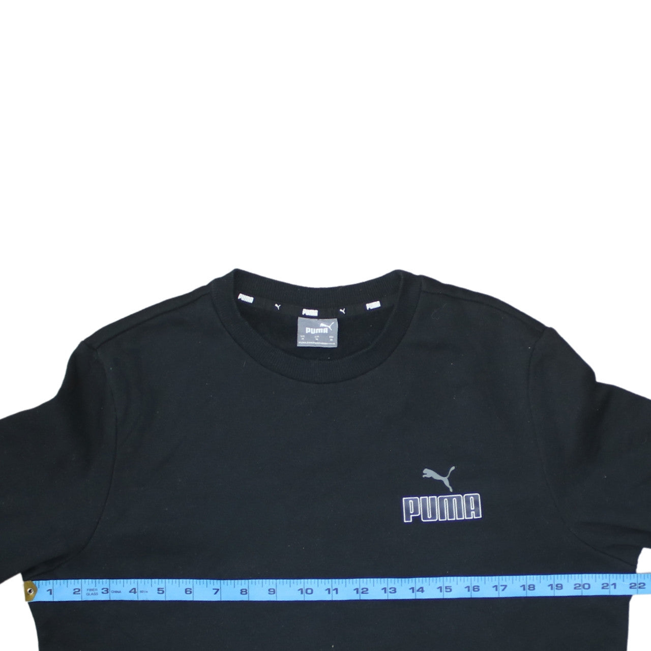 Puma Men's Black Logo Pullover Sweatshirt Medium