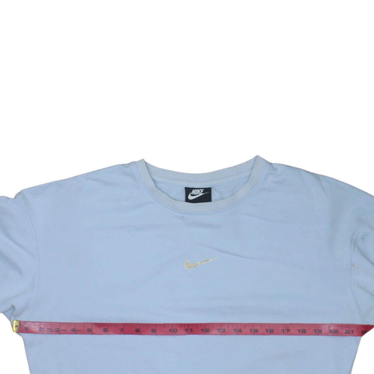 Nike Womens Light Blue Crew Neck Pullover Sweatshirt XS