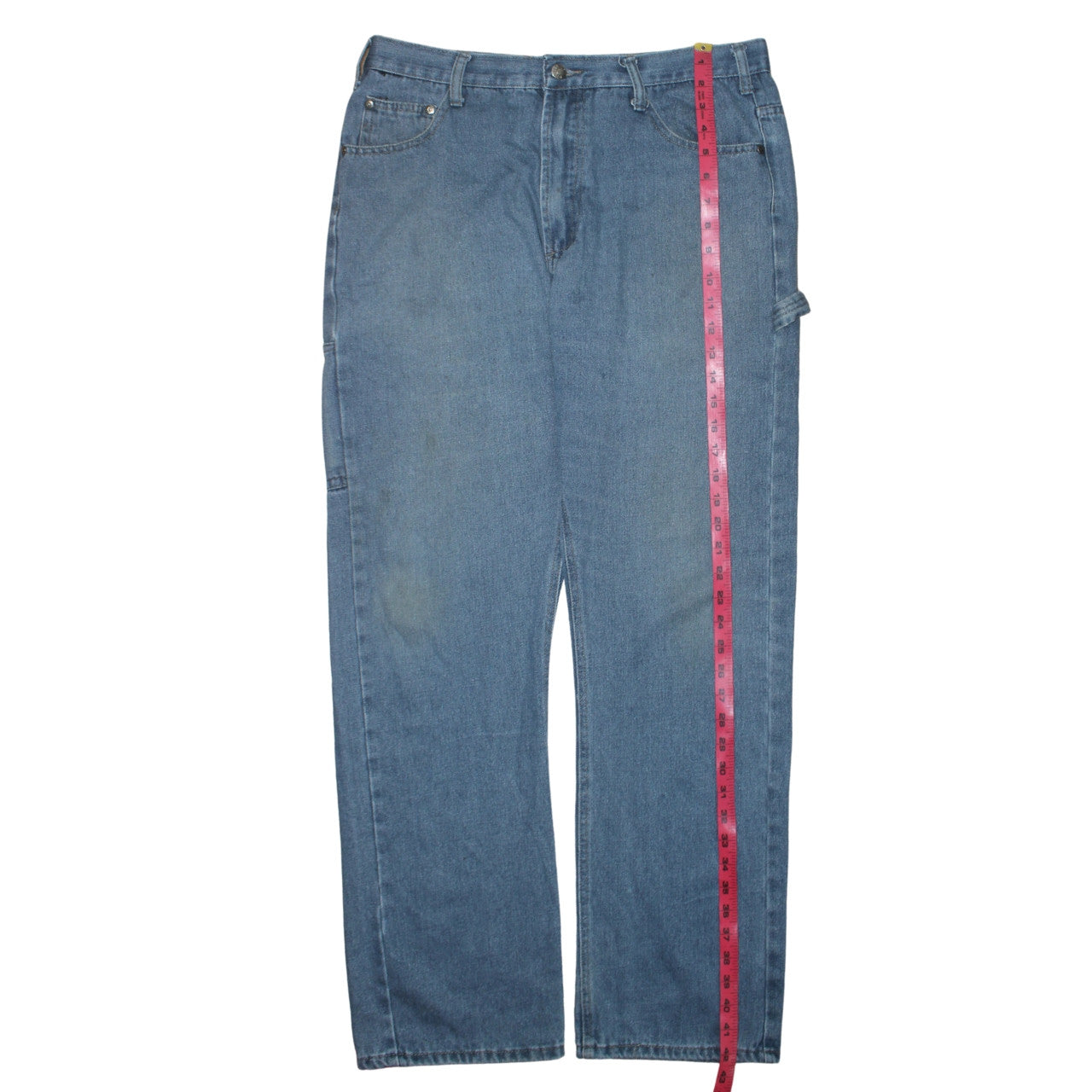 Field & Drest Men Blue Medium 33x32 Regular Straight Denim Jeans