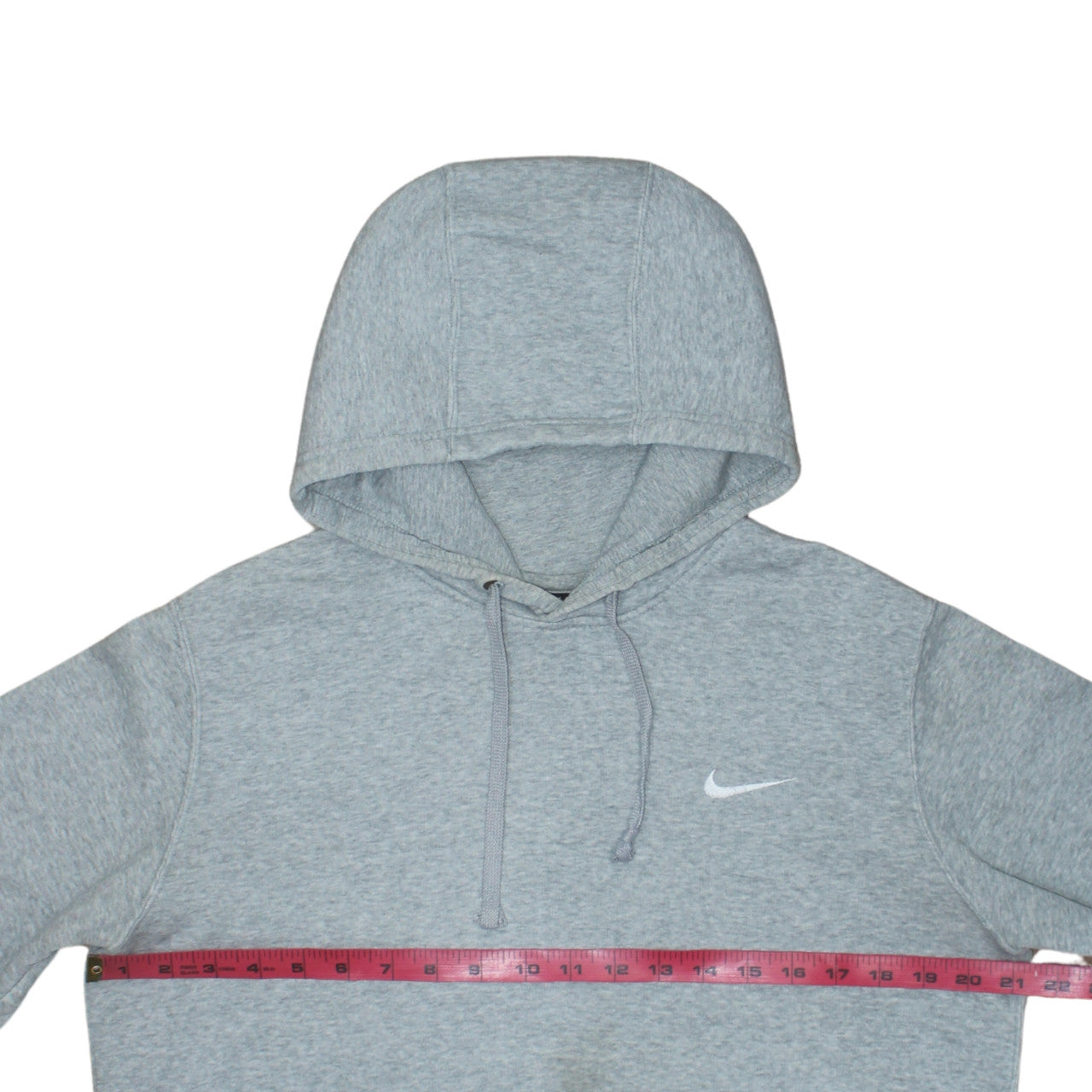 Nike Men's Grey Pullover Hoodie M Regular Fit Fleece Sweatshirt