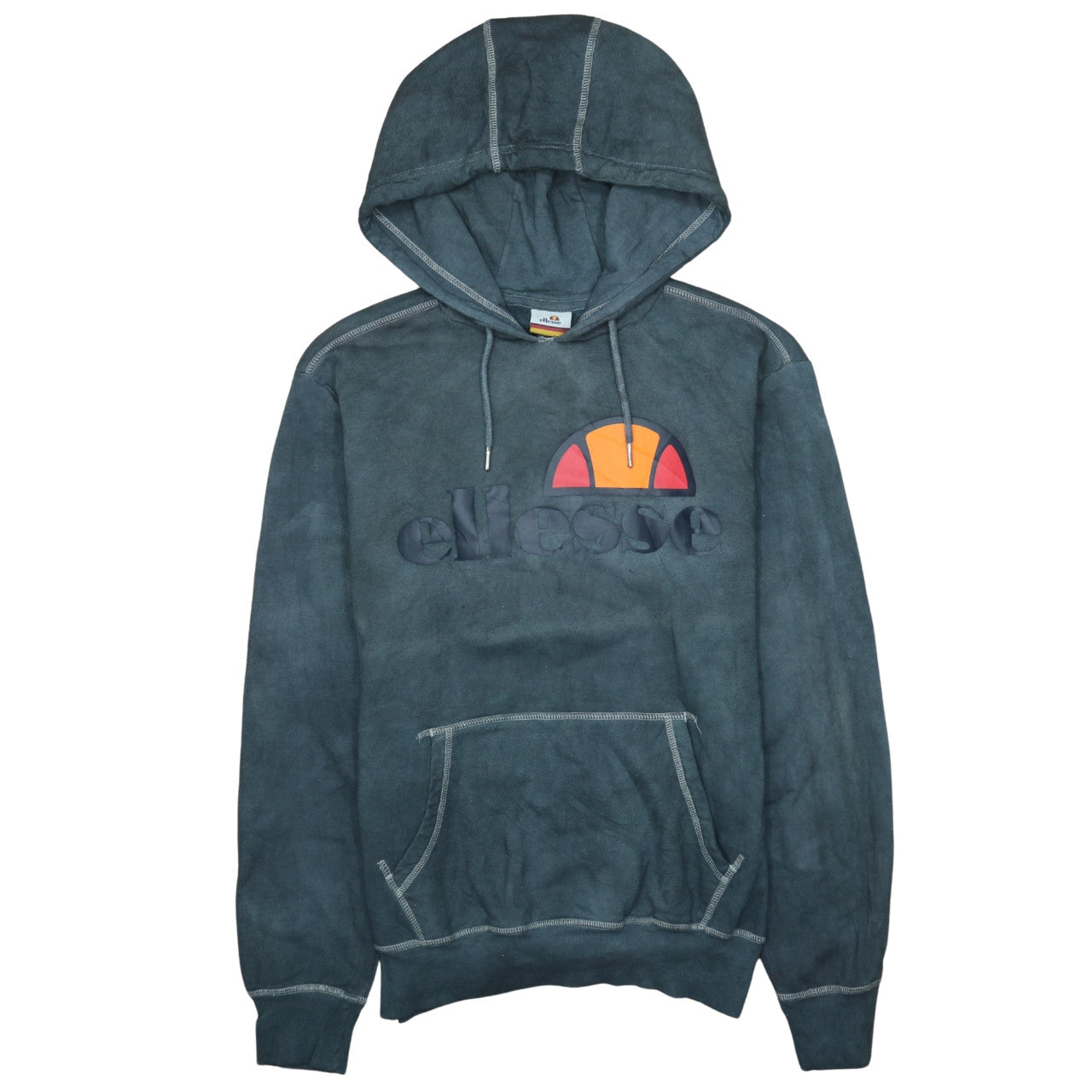 Ellesse Womens Blue Pullover Hoodie Size 12 Embroidered Logo