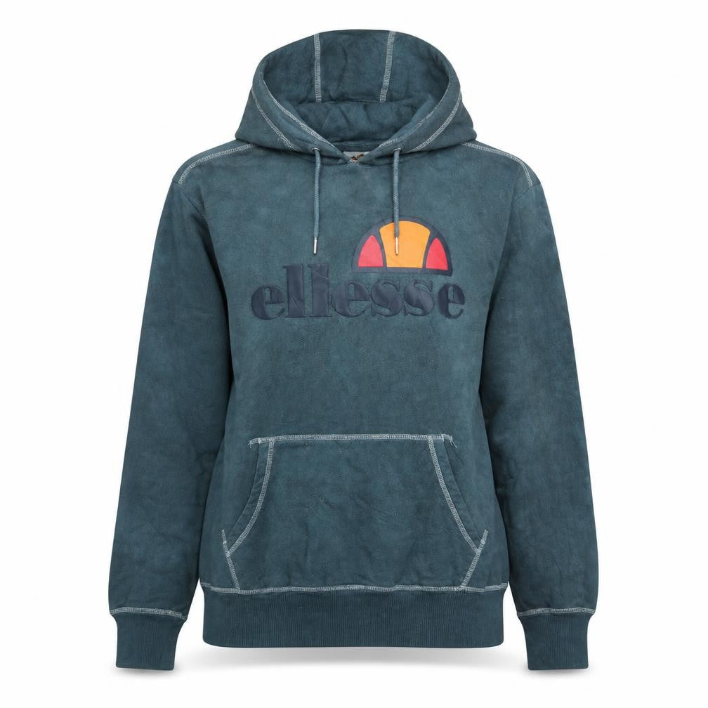 Ellesse Womens Blue Pullover Hoodie Size 12 Embroidered Logo