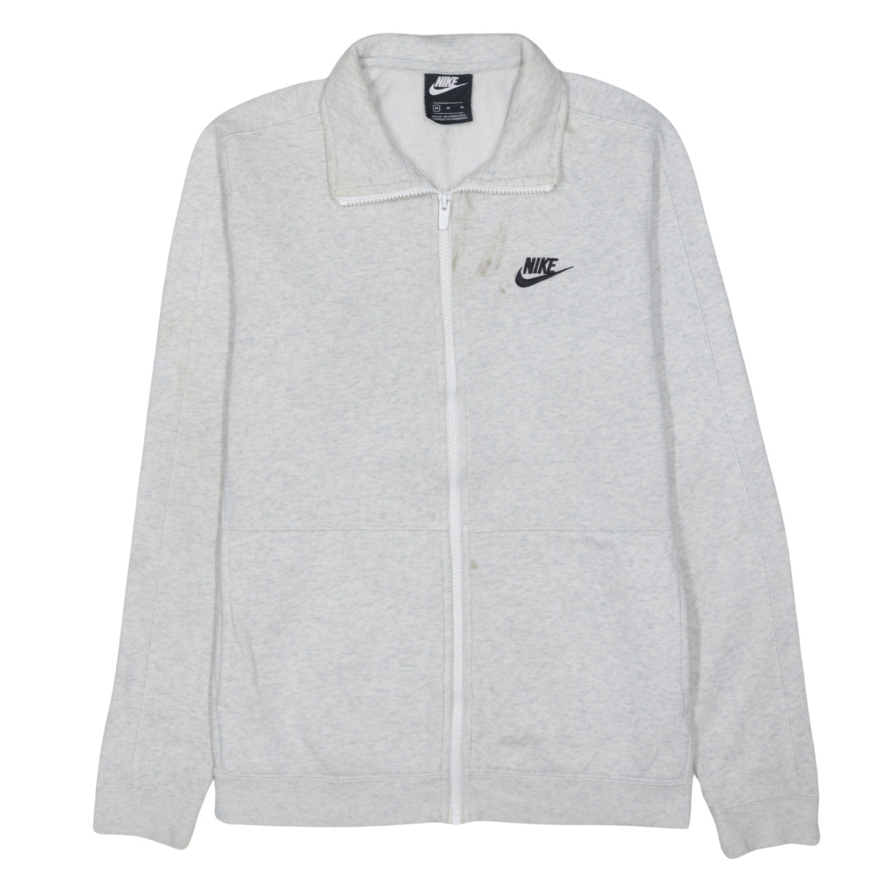 Nike Men's Grey Full Zip Track Jacket Size M Regular Fit