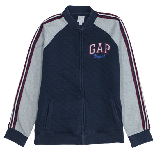 GAP Boys Blue Quilted Zip Track Jacket Size 14-16 Years