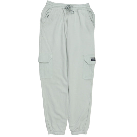 Adidas Womens Grey Cargo Jogger Trousers Size 10 Fleece