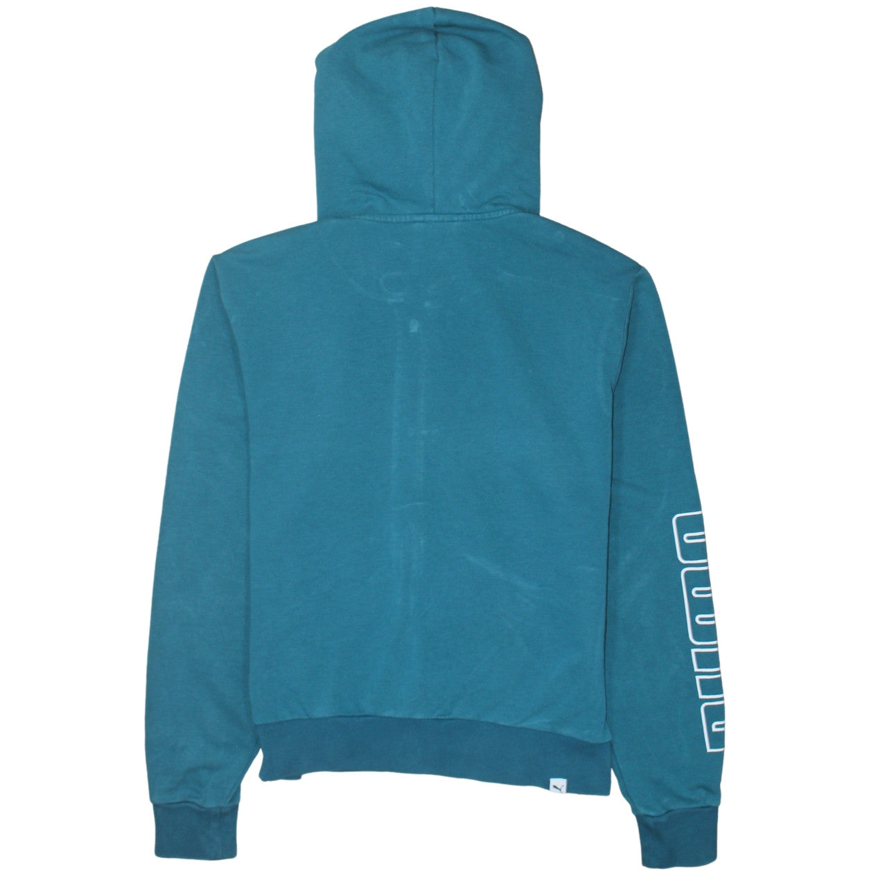 Puma Womens Blue Full Zip Hoodie Small Hooded Sweatshirt