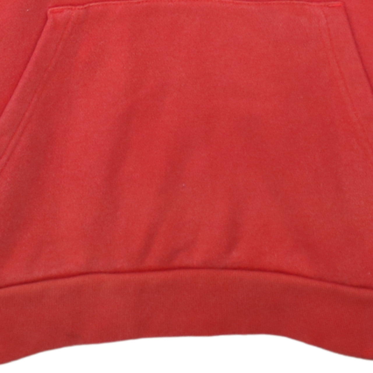 Adidas Mens Red Pullover Hoodie Size S Logo Fleece Sweatshirt