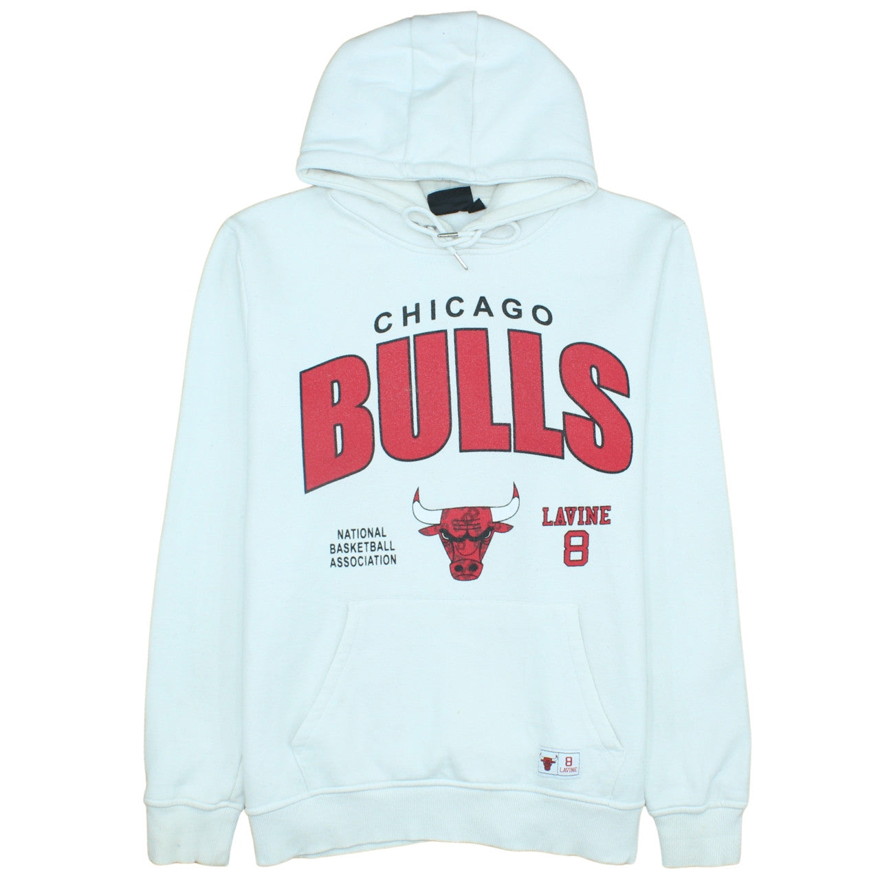 Primark NBA Men’s White Chicago Bulls Hoodie XL Pullover Sweatshirt