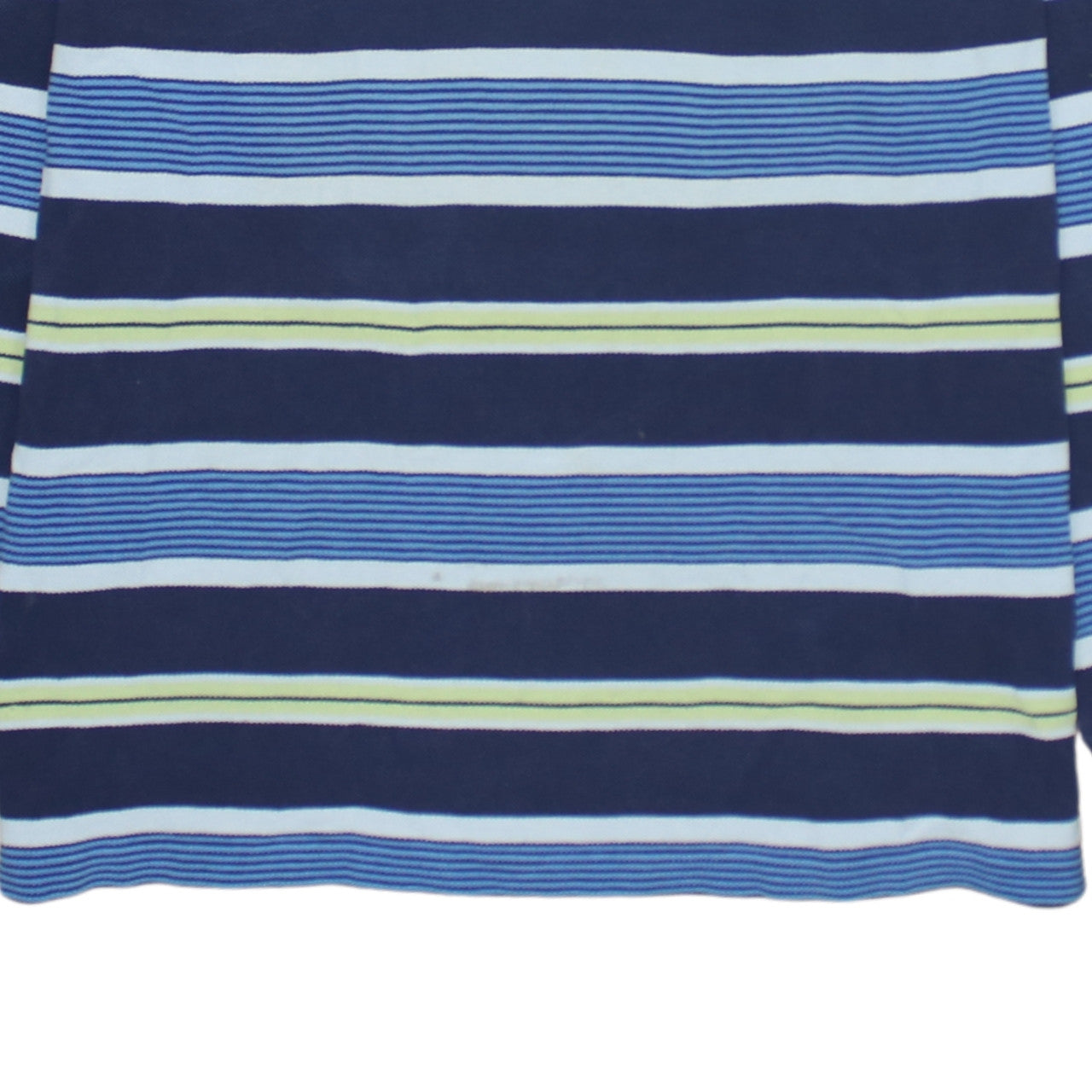 Lacoste Men's Blue Striped Long Sleeve Polo Shirt Size M