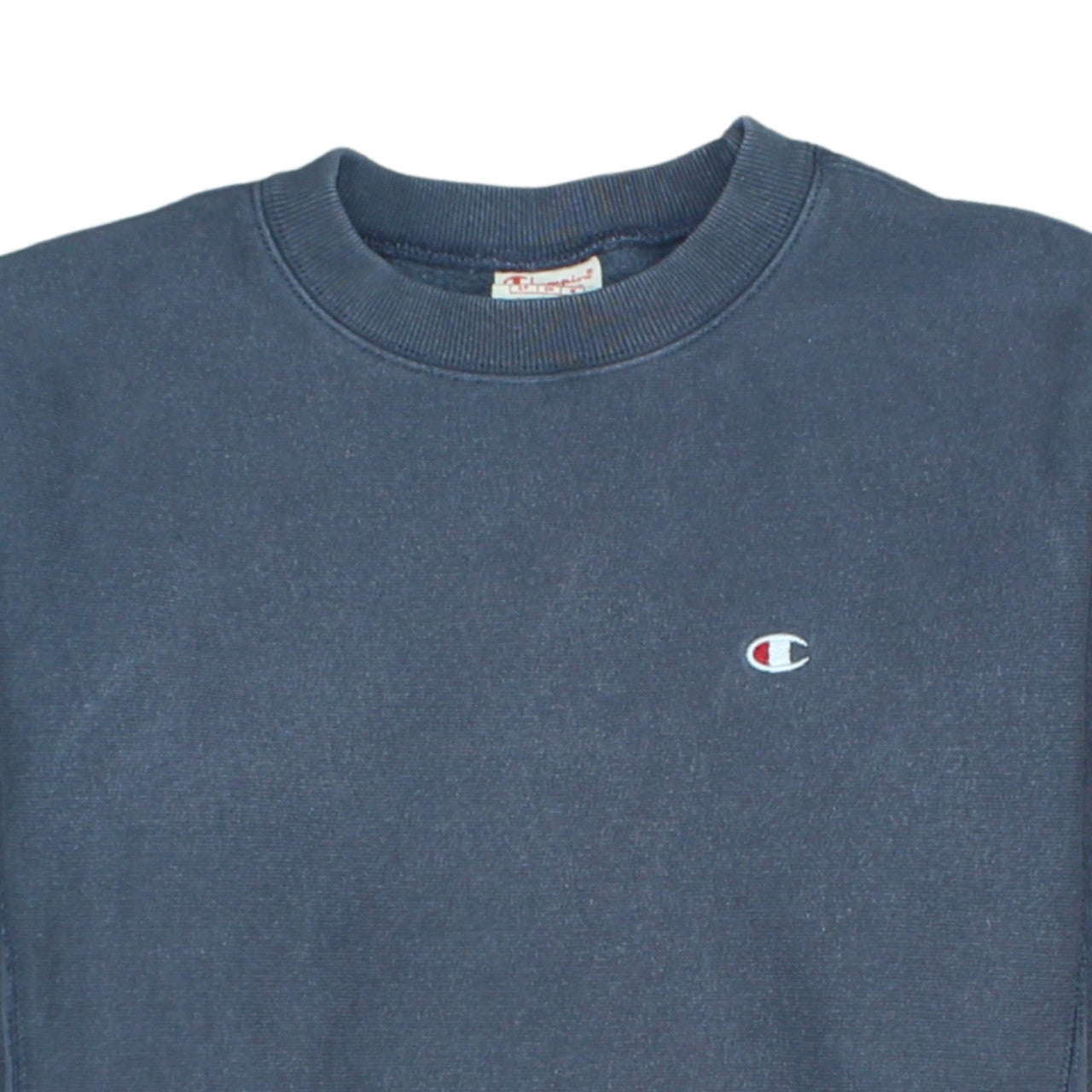 Champion Men's Blue Reverse Weave Sweatshirt Small Classic Crew Neck