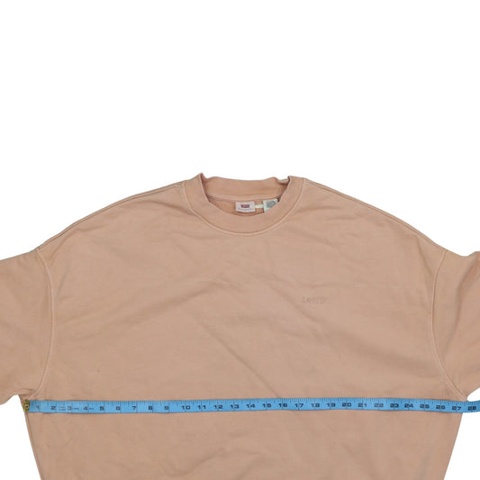 Levi's Womens Beige Crew Neck Pullover Sweatshirt Size L
