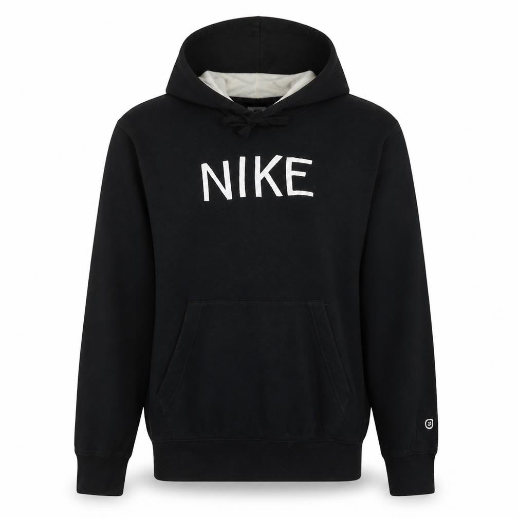 Nike Men's Black Small Pullover Hoodie with Embroidered Logo