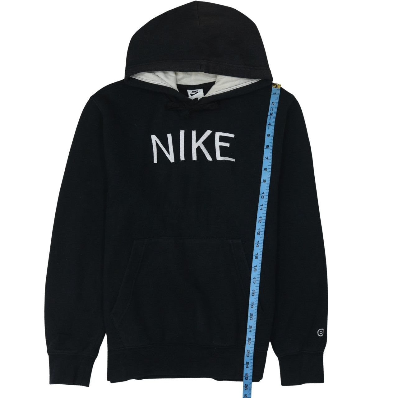 Nike Men's Black Small Pullover Hoodie with Embroidered Logo