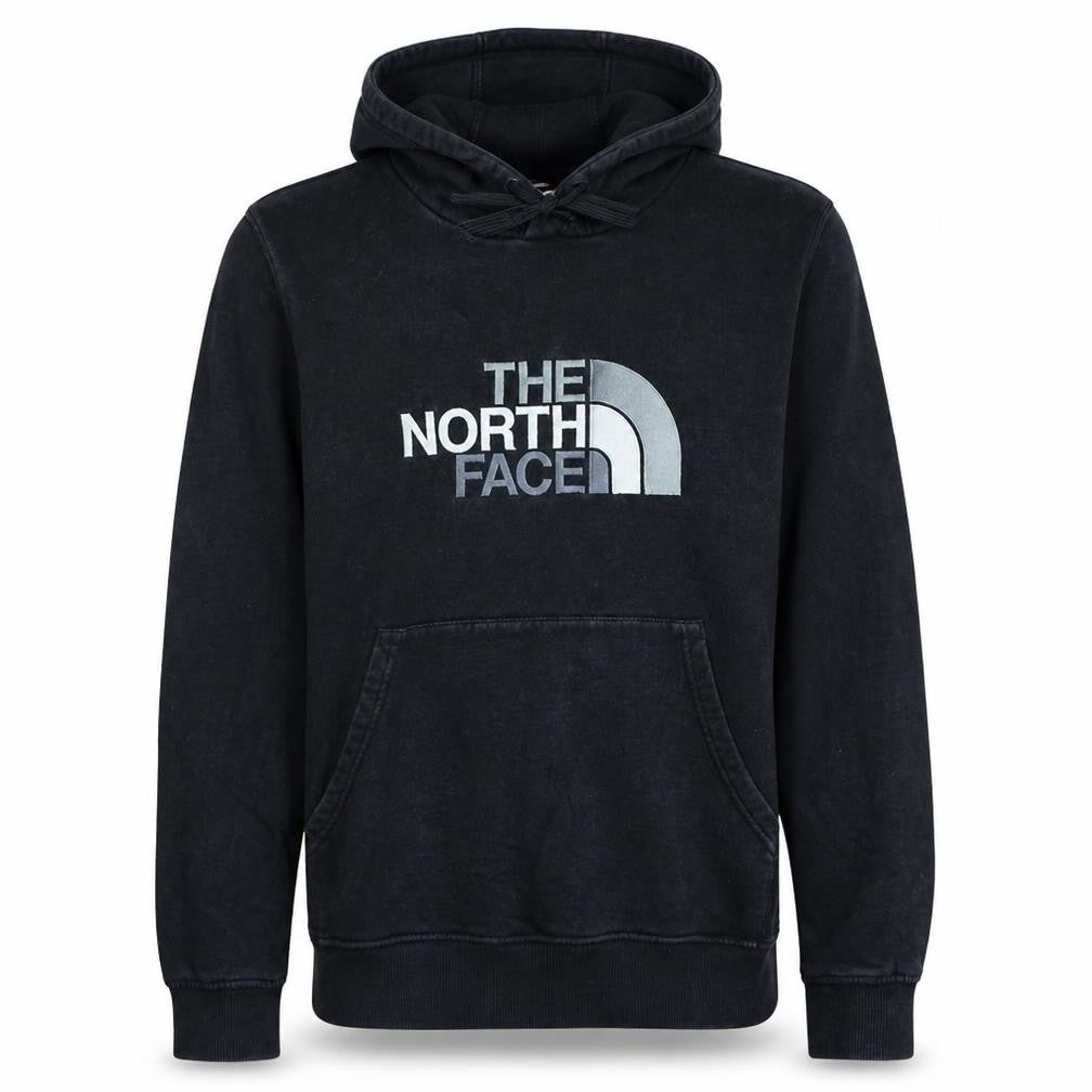 The North Face Men's Black Pullover Hoodie M Logo Fleece Sweatshirt