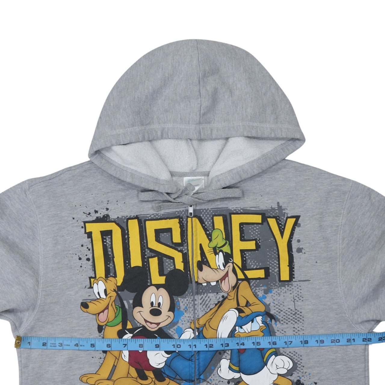 Disney Women's Grey Mickey & Friends Full Zip Hoodie Size M