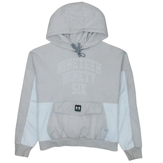 Under Armour Men's Beige Hooded Pullover Graphic Sweatshirt M