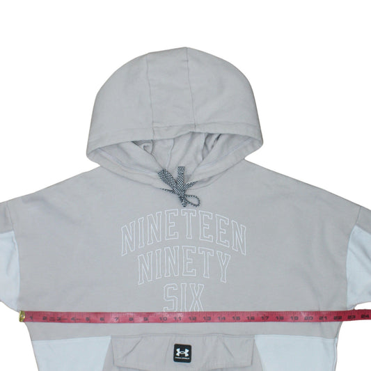 Under Armour Men's Beige Hooded Pullover Graphic Sweatshirt M
