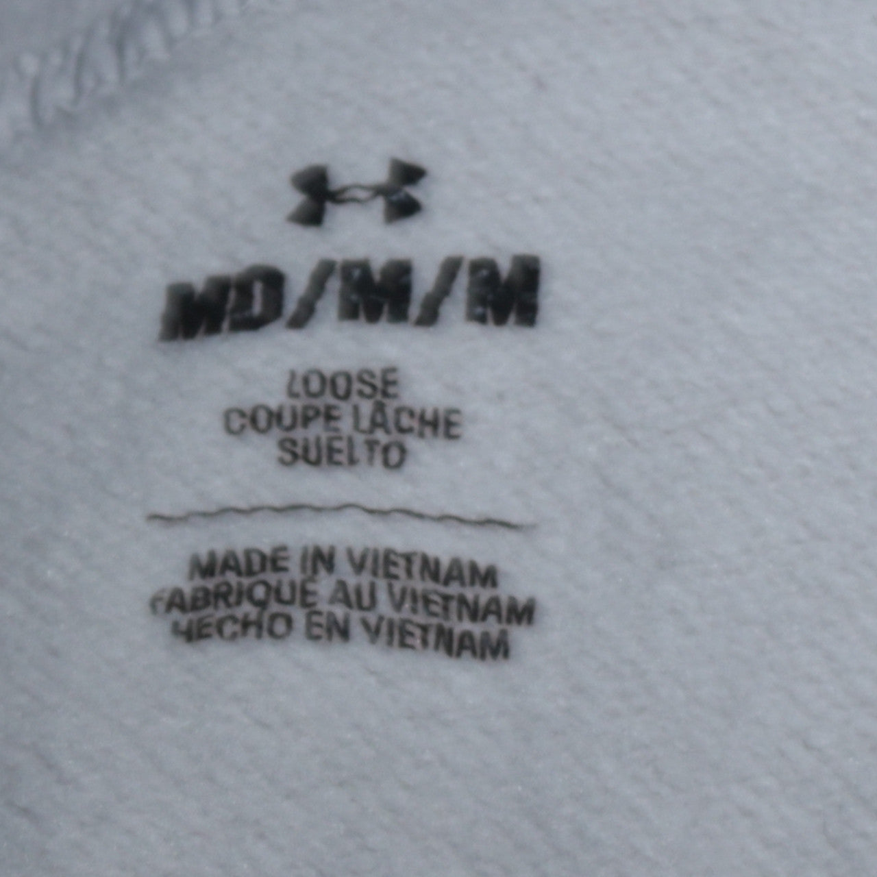 Under Armour Men's Beige Hooded Pullover Graphic Sweatshirt M