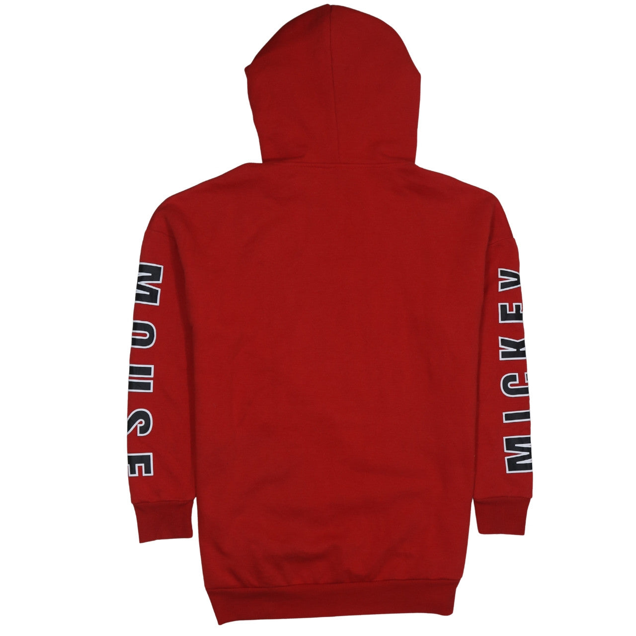 Disney Women's Red Mickey Mouse Hooded Pullover Hoodie Size 10/12