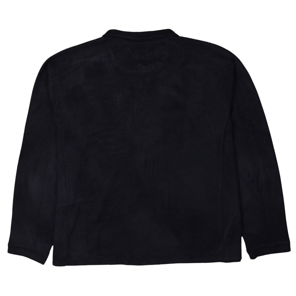 L.L.Bean Men's Black 2XL Fleece Pullover Quarter Zip Sweatshirt
