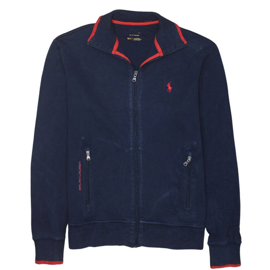 Ralph Lauren Men’s Blue Track Jacket XS Full Zip Cotton Blend