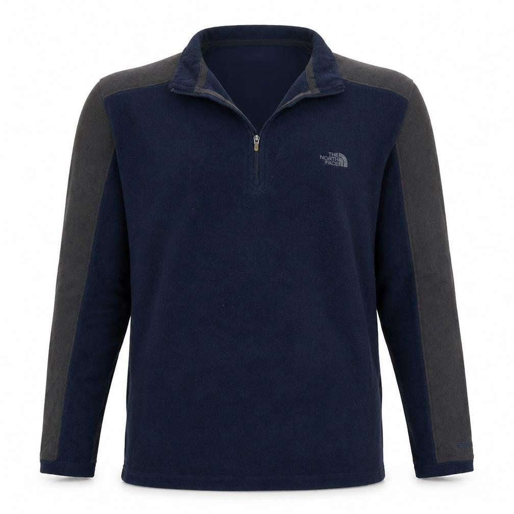 The North Face Men's Blue Fleece 1/2 Zip Pullover Sweatshirt S