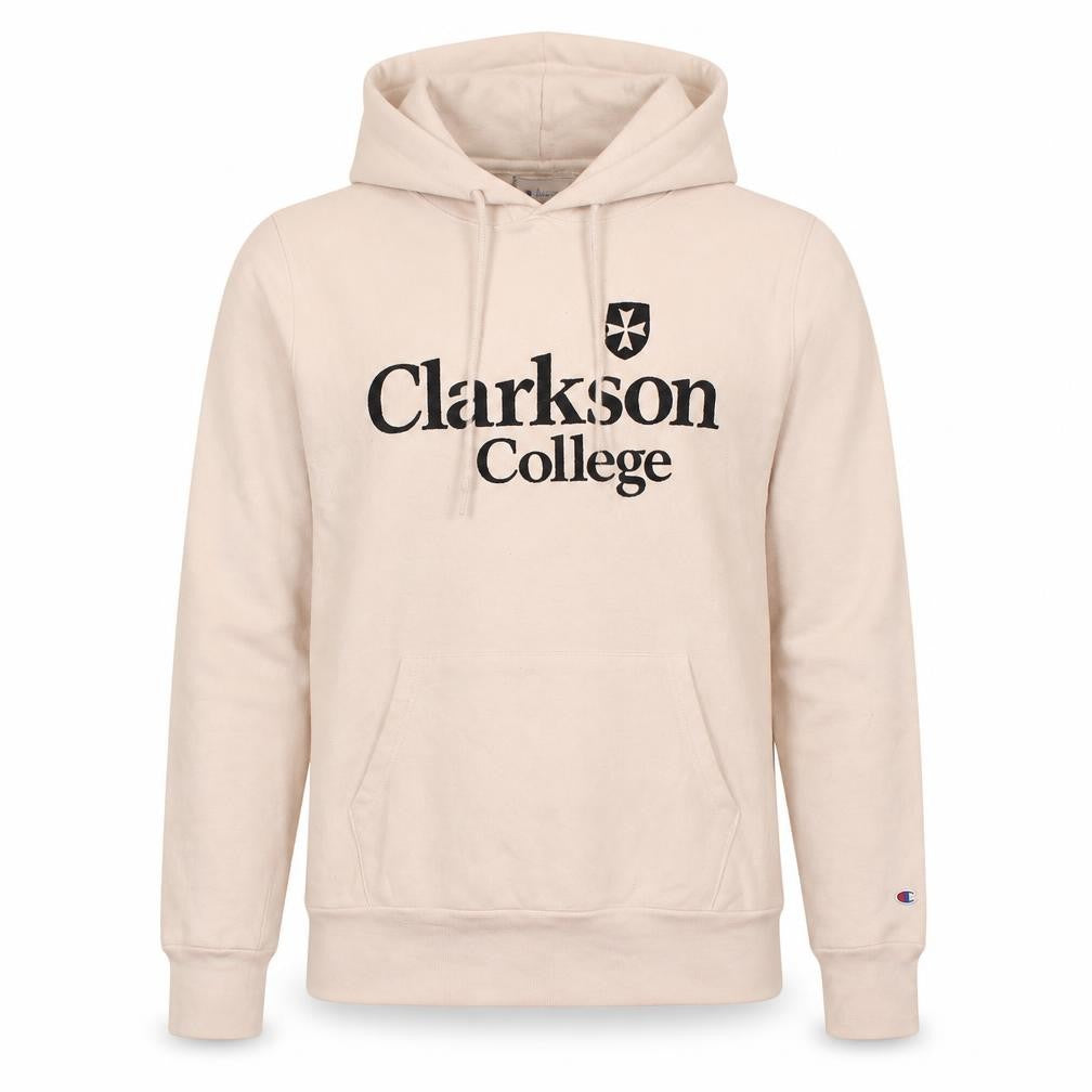 Champion Men Beige Clarkson College Pullover Hoodie M