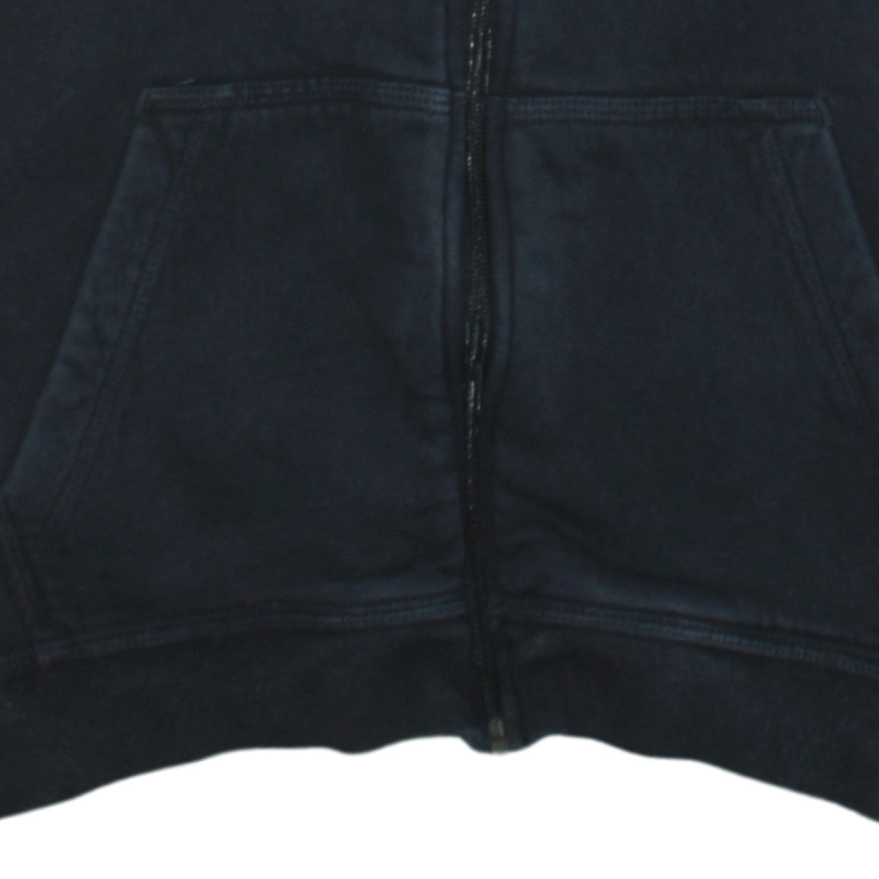 Nike Boys Black Full Zip Hoodie XL 158–170cm Fleece Casual Sweatshirt