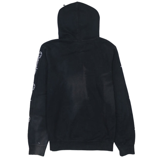 Champion Men's Black XS Pullover Hoodie with Logo Design